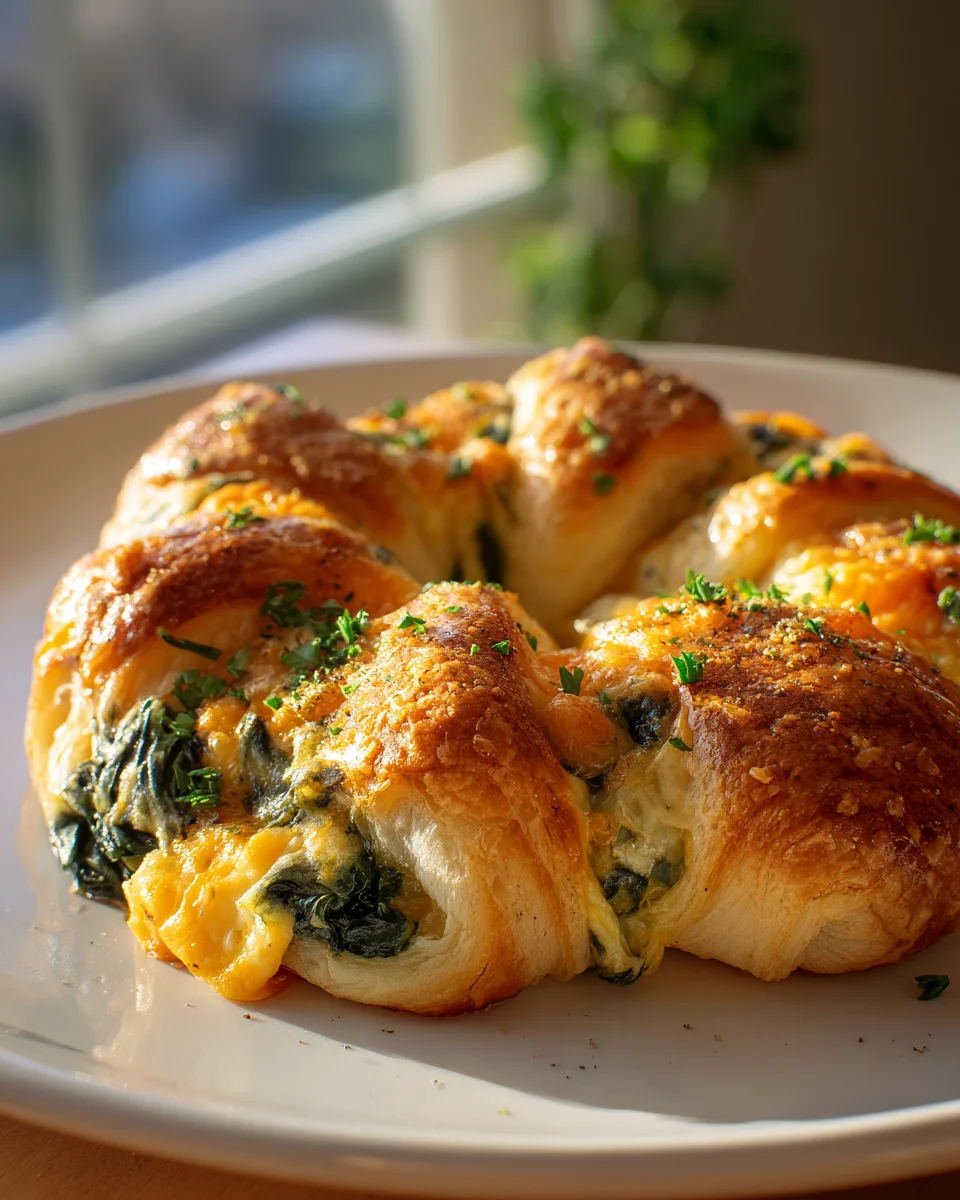 Spinat-Ei-Käse Crescent Ring: Schnell, lecker & zum Verlieben!