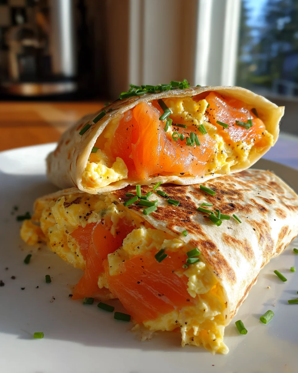 Räucherlachs & Rührei Wrap: Dein perfekter Frühstücks-Start!