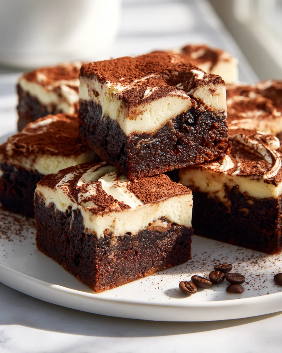 Verführerische Tiramisu Brownies – Ein himmlischer Genuss!