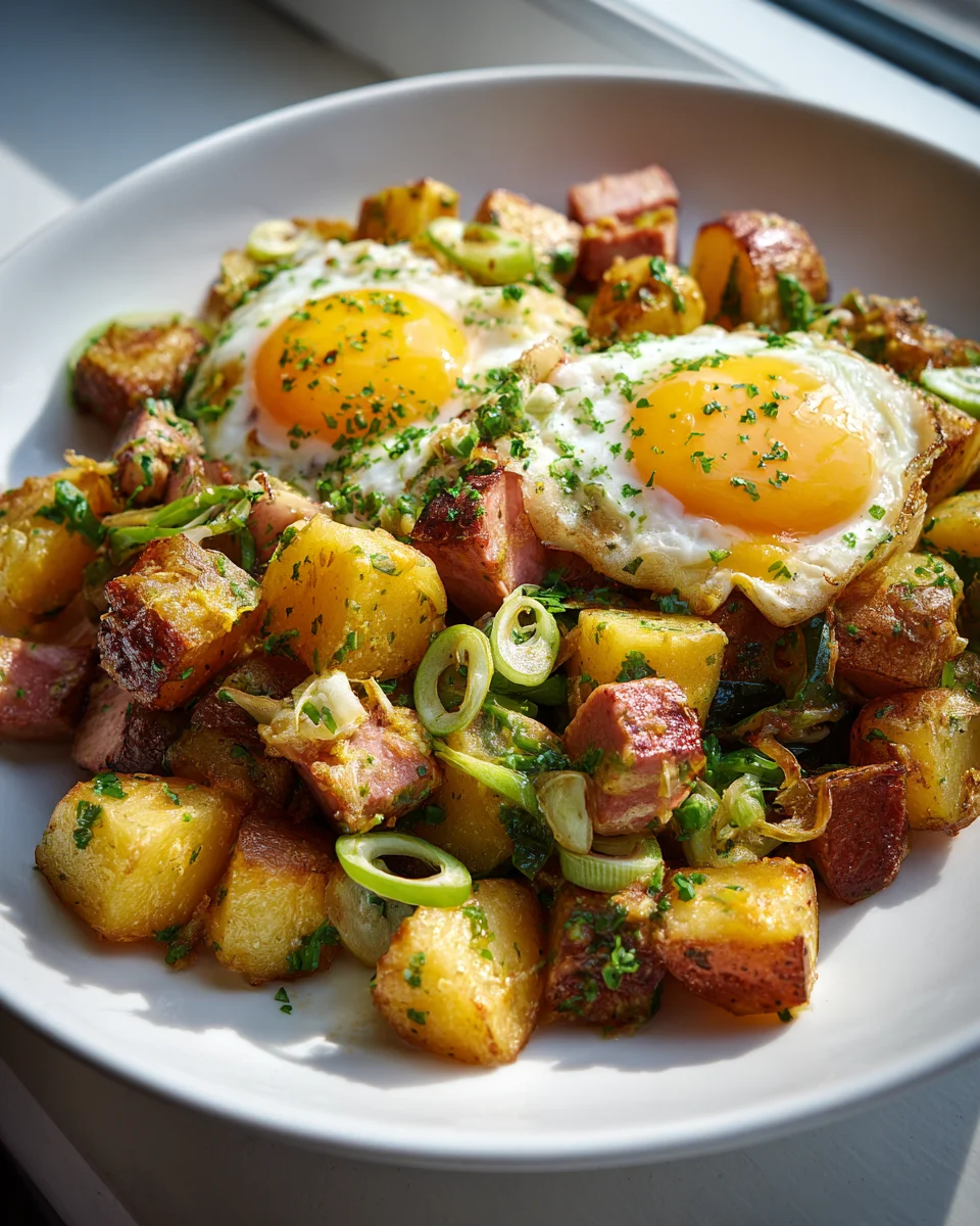 Kartoffel-Rinderleberkäse-Pfanne A C – Einfach & Gut