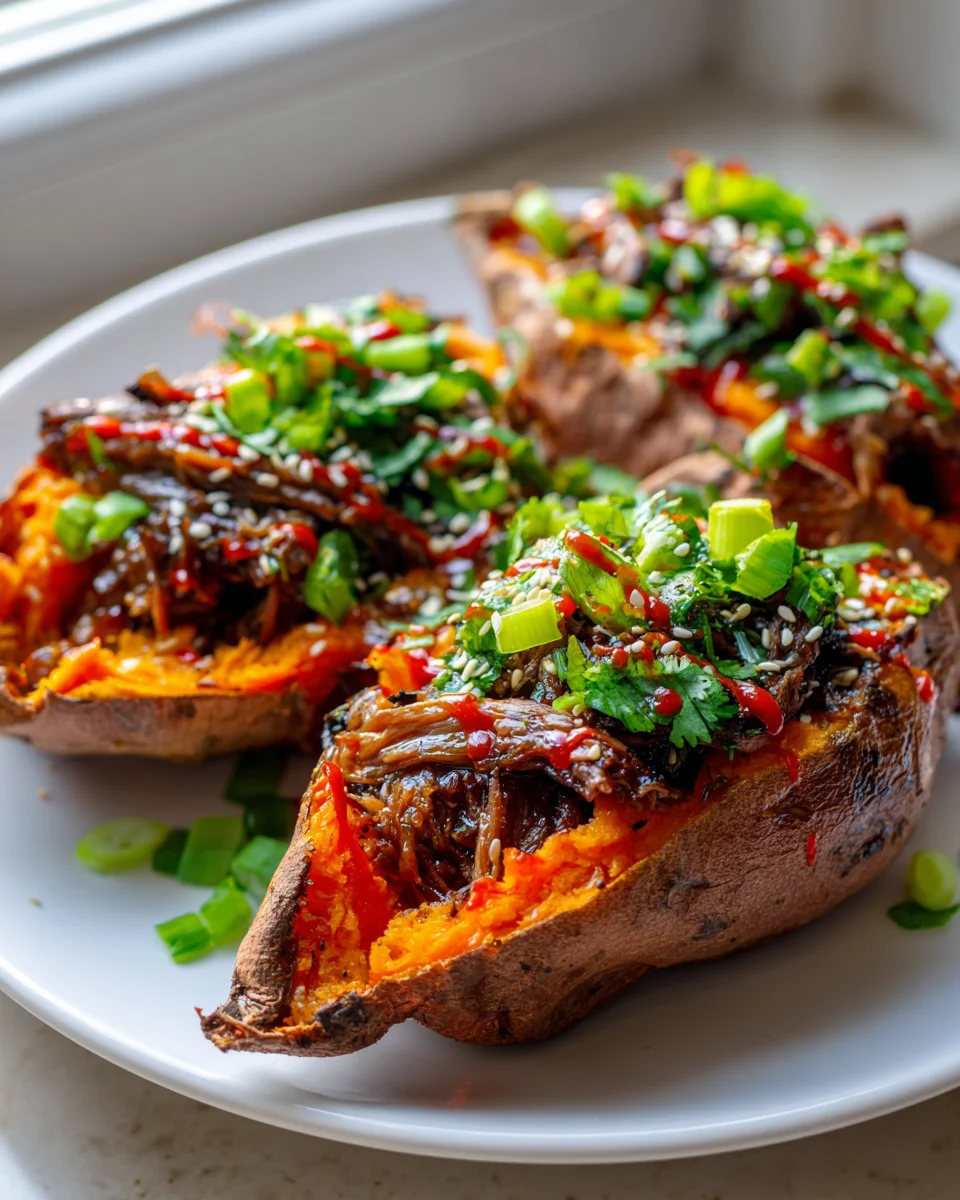 Rezept: Korean BBQ gefüllte Süßkartoffeln – Unwiderstehlich gut!