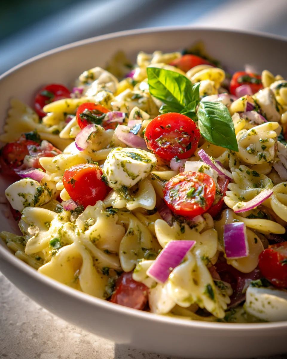 Sommerlicher Farfalle Nudelsalat: Einfach & unwiderstehlich