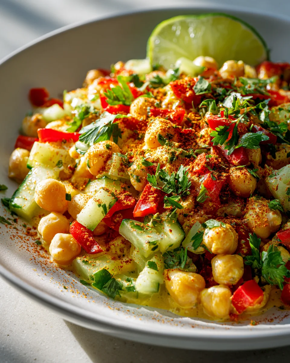 Bester Curry-Kichererbsensalat – Gesund und Lecker!