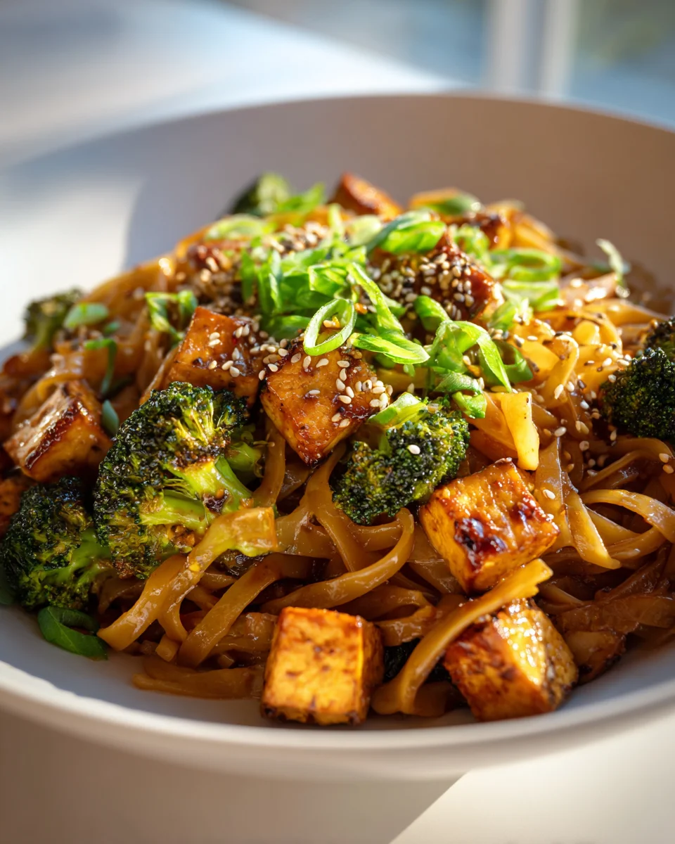 Tofu-Teriyaki-Nudelpfanne mit Broccoli: Schnell & Lecker!