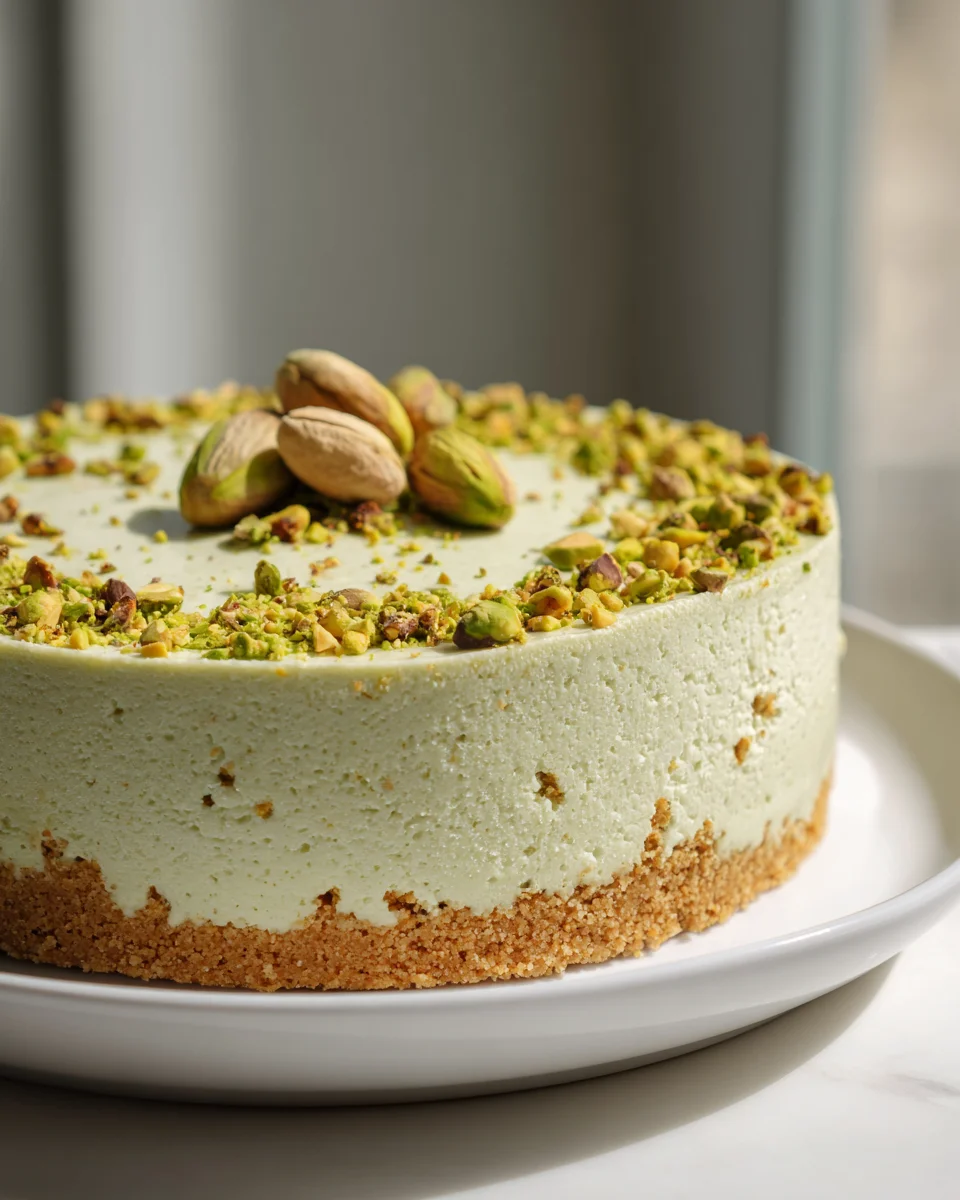 Cremiger Pistazien Cheesecake Rezept: Dein Klassiker mit Keksboden