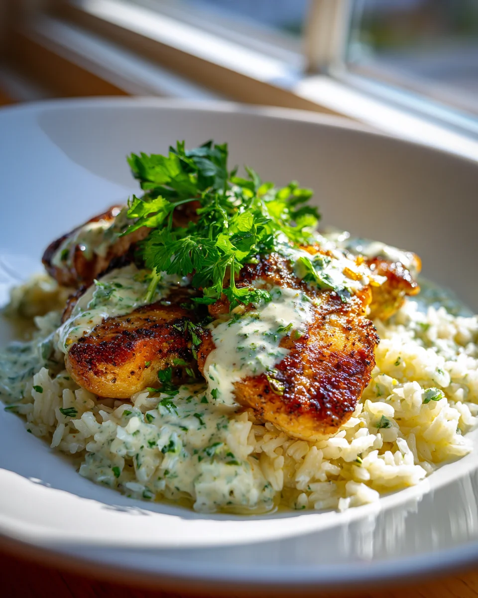 Peruanisches Hähnchen & Reis: Authentisch mit grüner Sauce