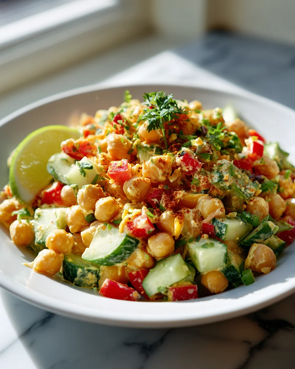 Bester Curry-Kichererbsensalat – Gesund und Lecker!