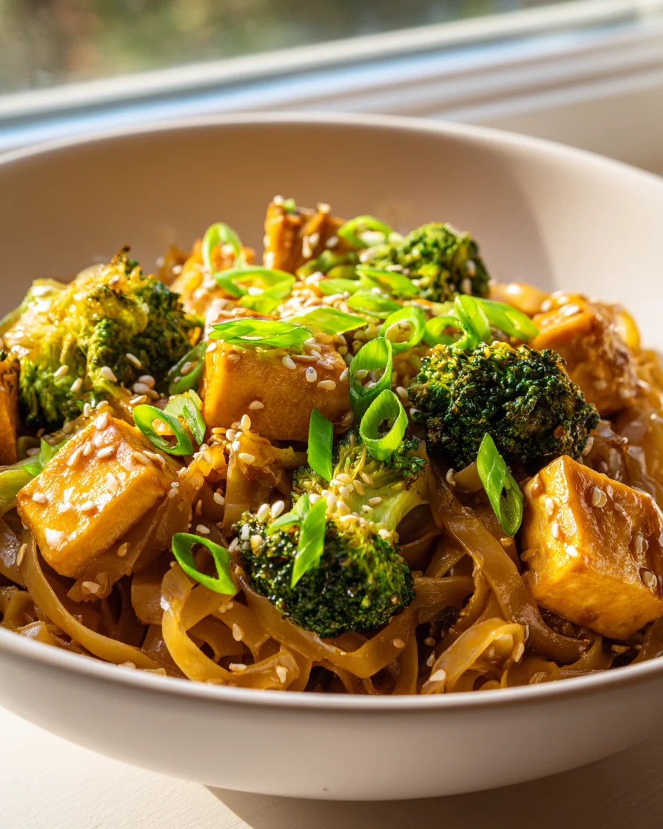 Tofu-Teriyaki-Nudelpfanne mit Broccoli: Schnell & Lecker!