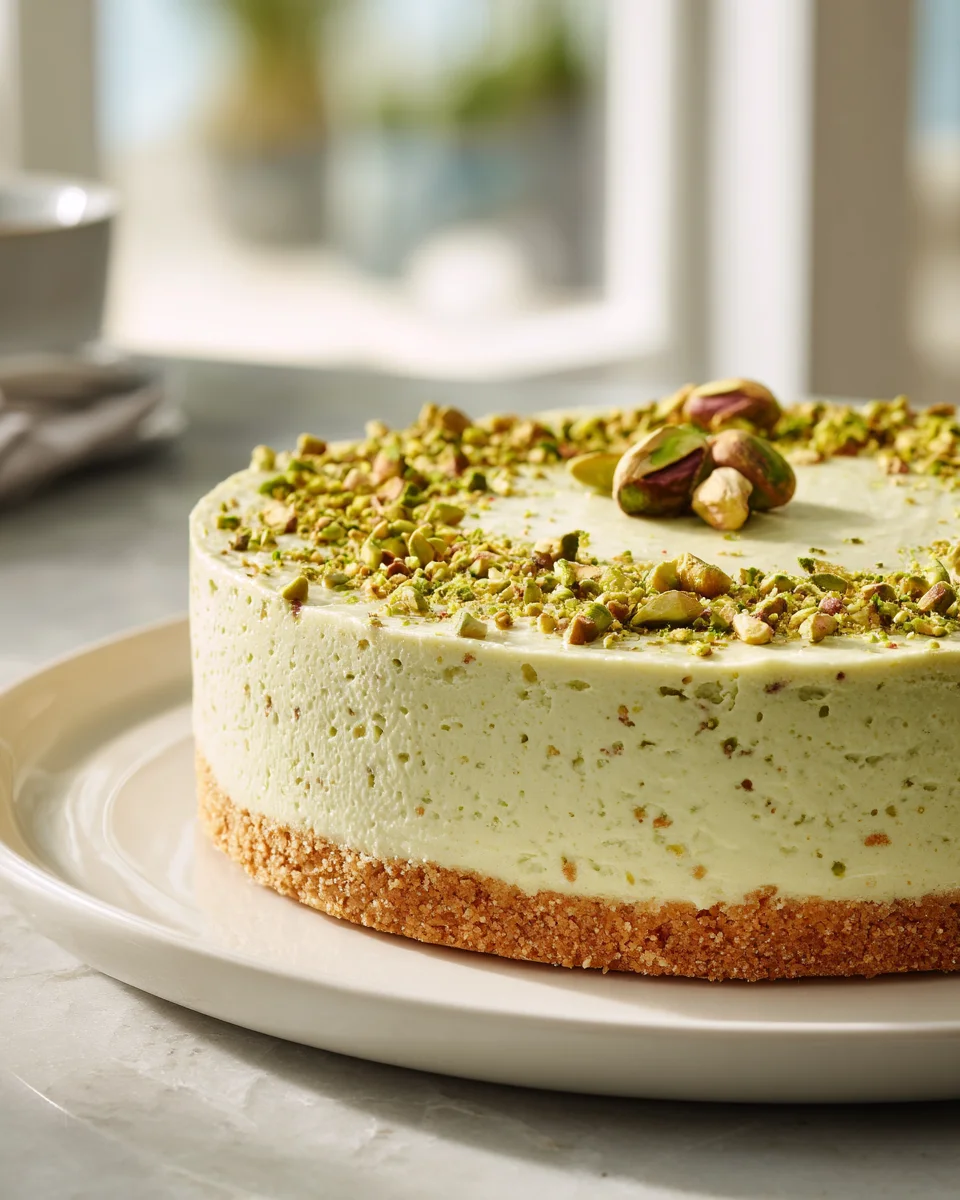 Cremiger Pistazien Cheesecake Rezept: Dein Klassiker mit Keksboden