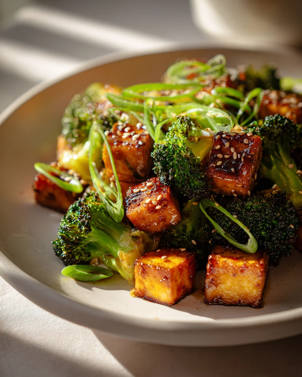 Sesam Tofu Brokkoli Rezept – Schnell, einfach, unglaublich gut!