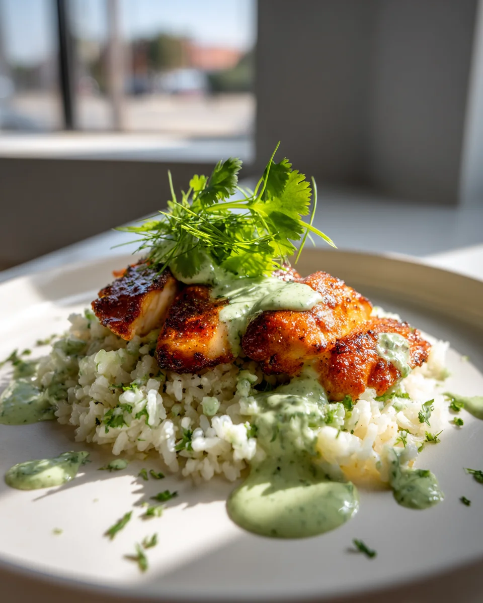 Peruanisches Hähnchen & Reis: Authentisch mit grüner Sauce