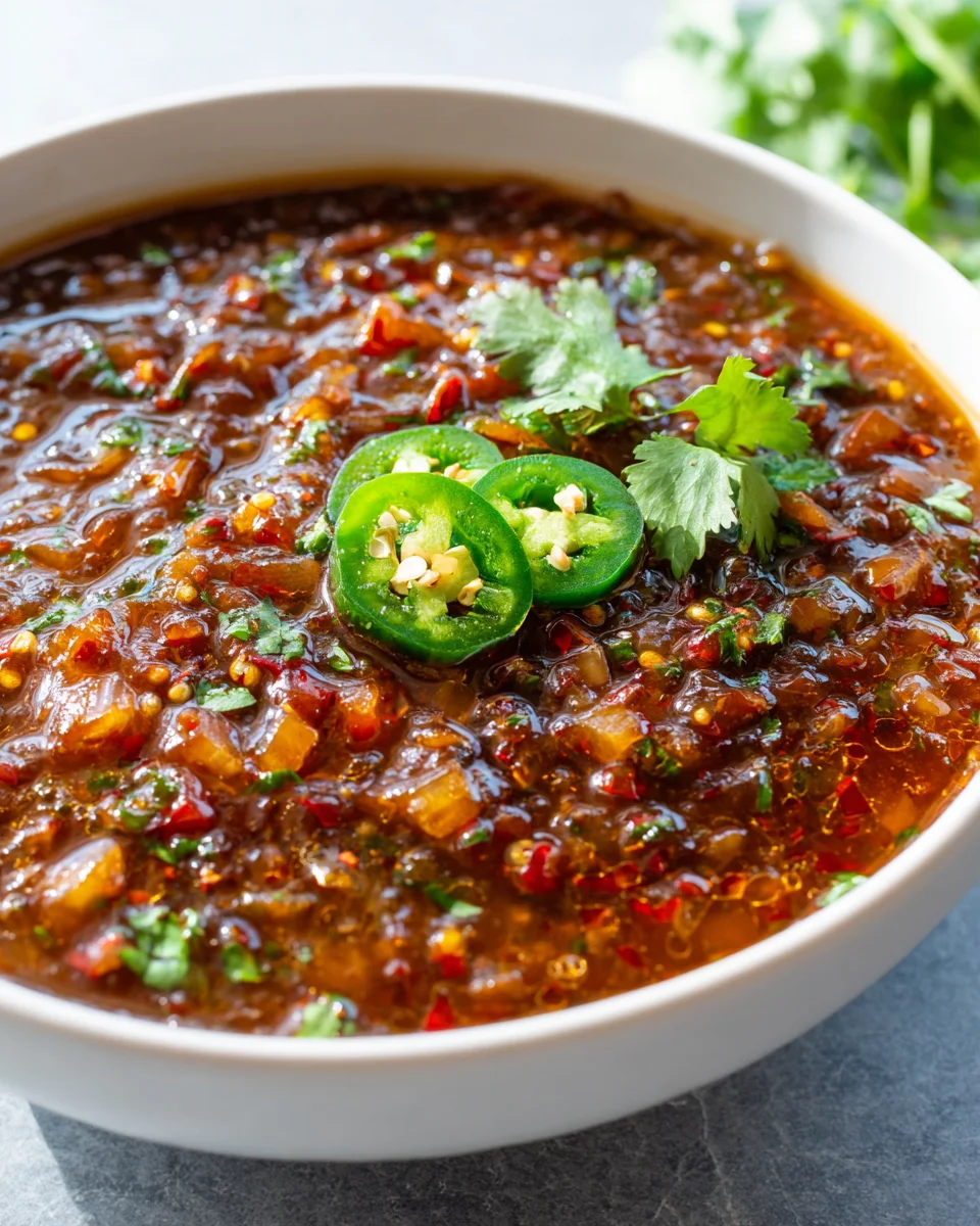 Spicy Onion Chili Soße für Tacos: Der feurige Geschmacks-Kick!