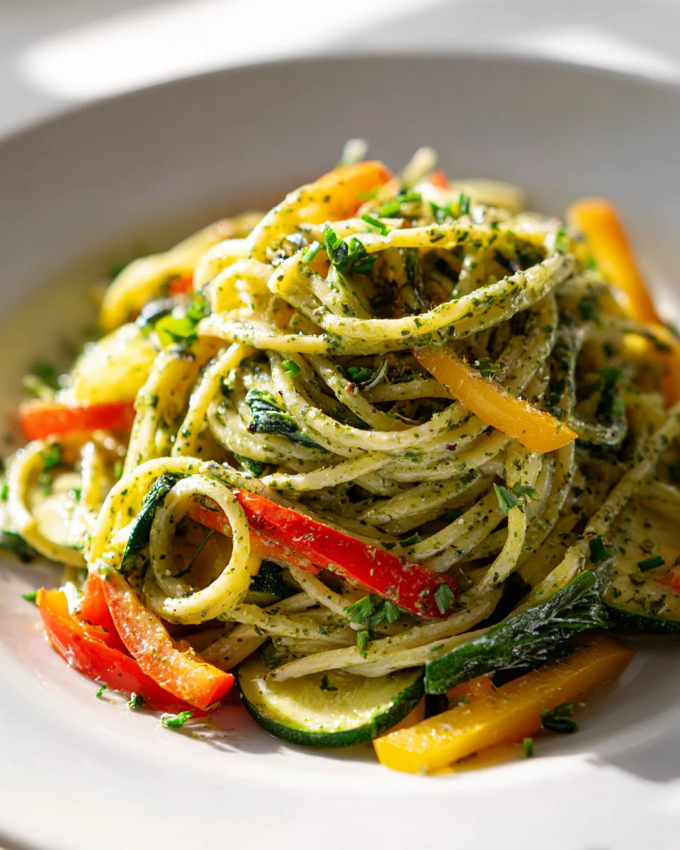 Frischkäse Gemüse Pasta: Lecker & Leicht mit Kräutersauce