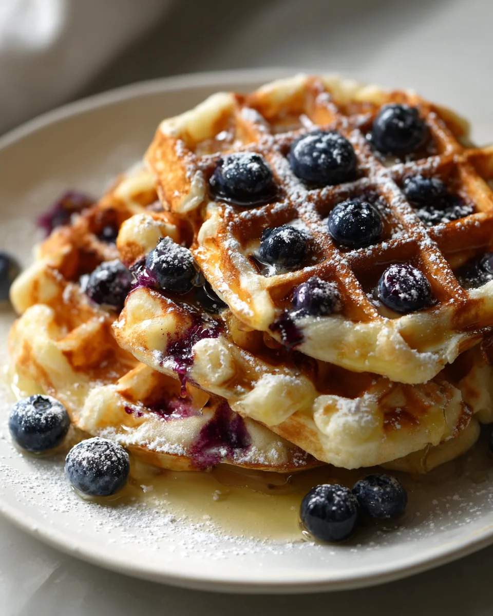 Blaubeer-Zitronen-Waffeln: Saftig, zitronig, einfach unwiderstehlich