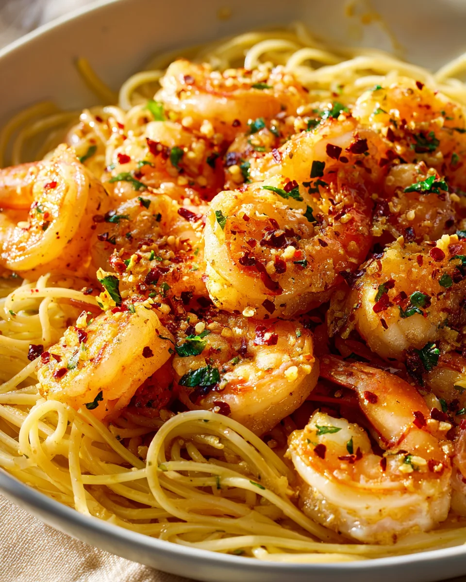 Rezept: Scharfe Griechische Garnelen-Scampi mit Chili & Kräutern