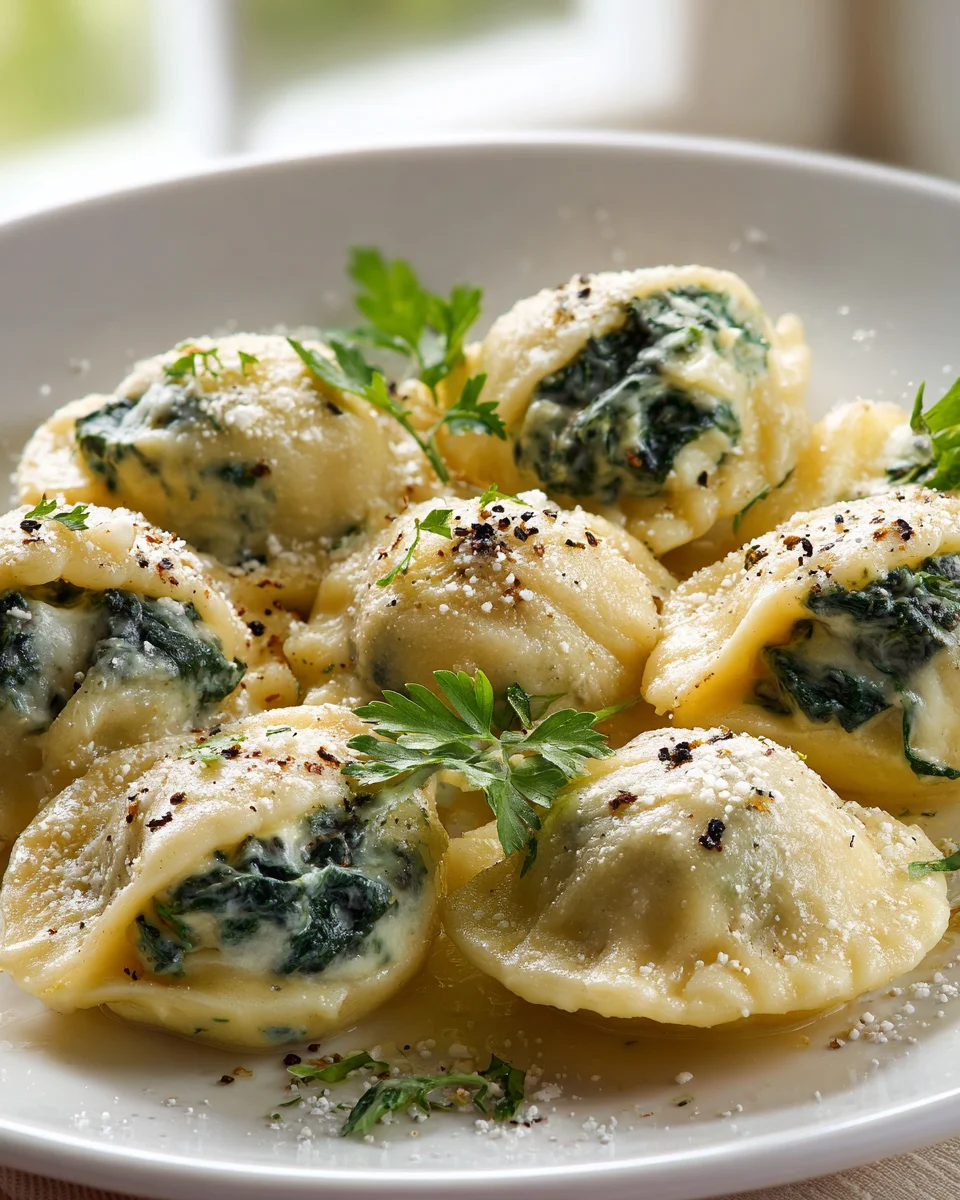 Cremige Käse-Spinat-Kartoffelklöße gefüllt: Ein Traum!