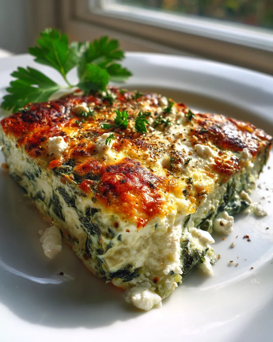 Low Carb Spinat Auflauf mit Feta und Ei – Gesund genießen!