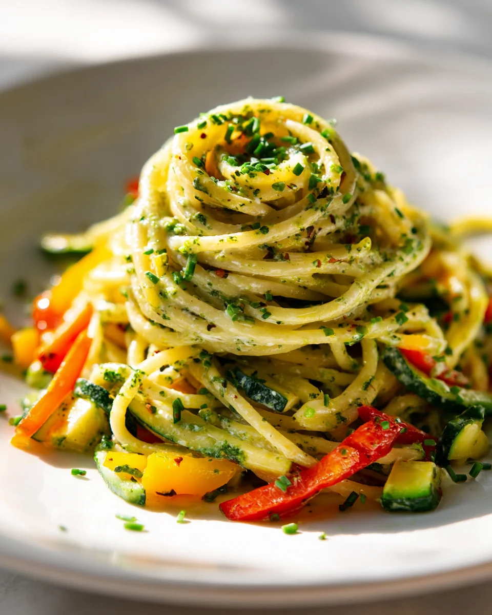 Frischkäse Gemüse Pasta: Lecker & Leicht mit Kräutersauce