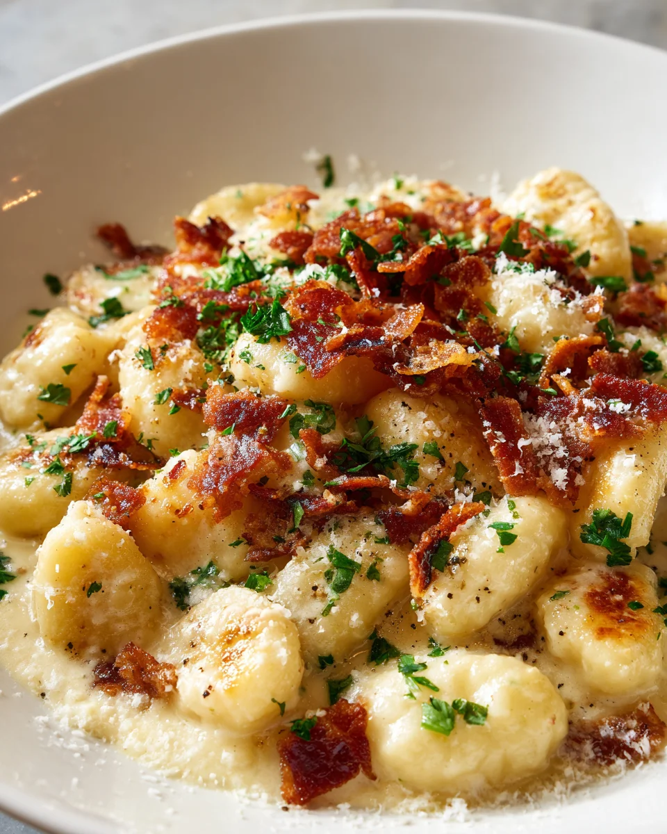 Cremige Gnocchi Carbonara mit Rind – Ihr neues Lieblingsrezept!