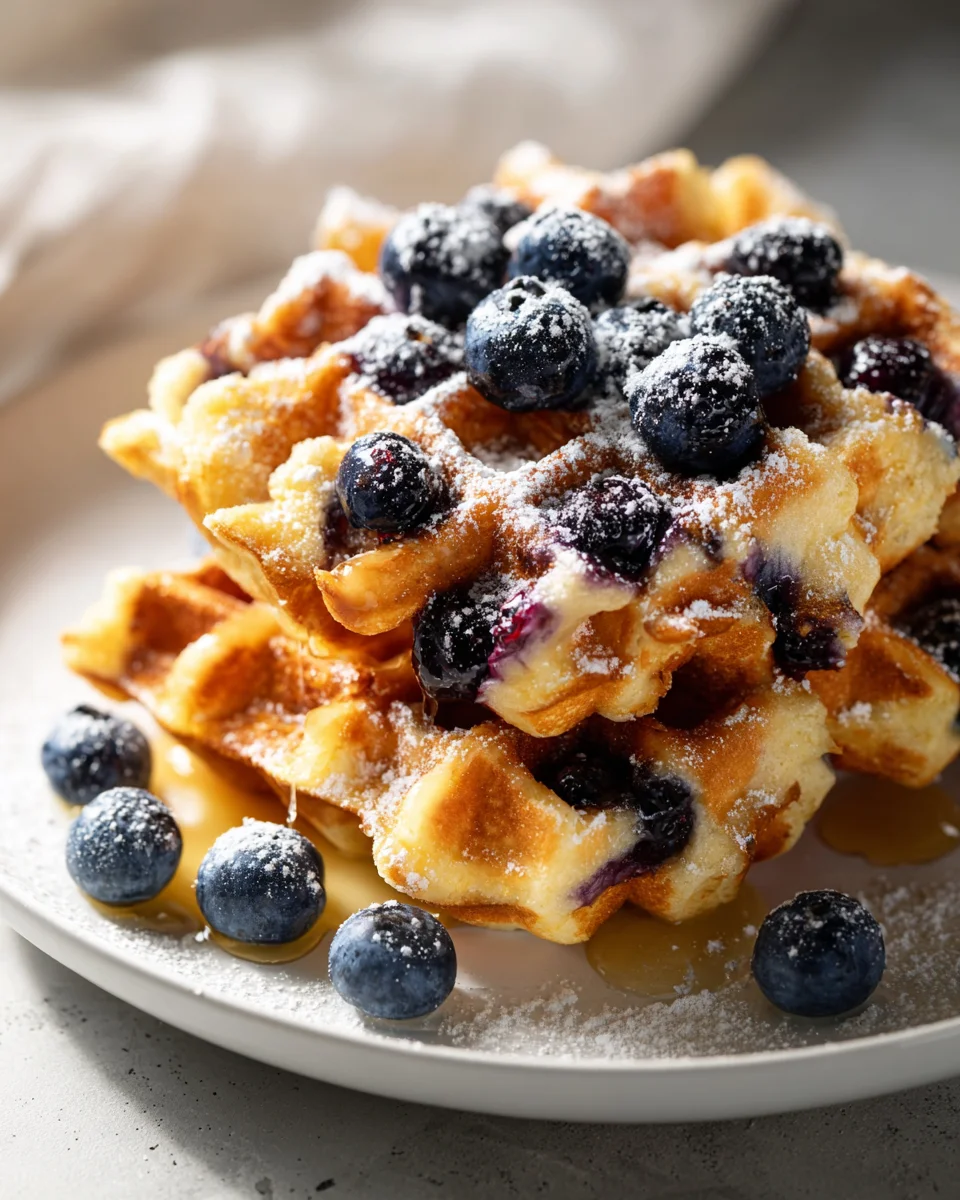 Blaubeer-Zitronen-Waffeln: Saftig, zitronig, einfach unwiderstehlich