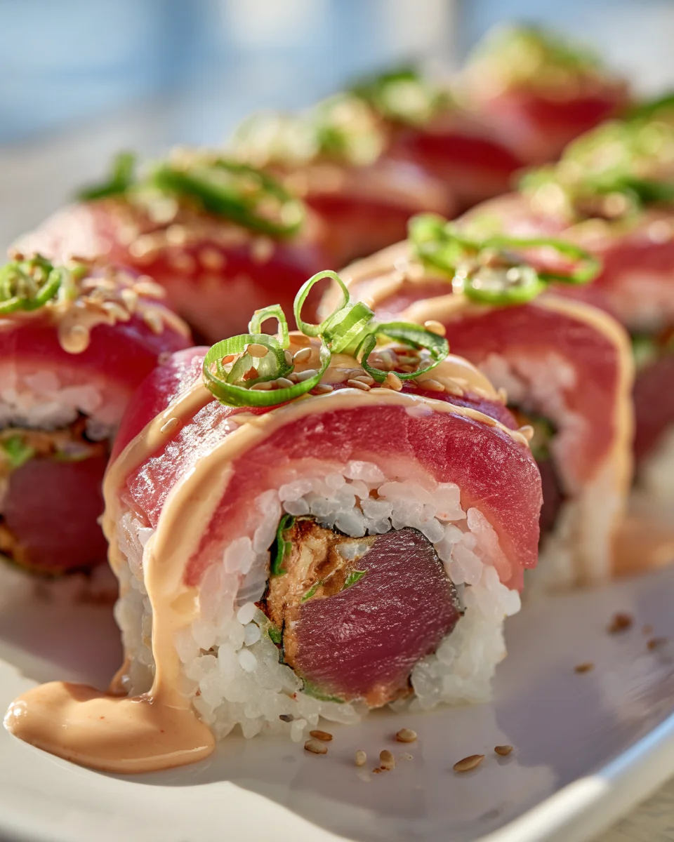 Spicy Mayo Thunfisch Sushi Rolls: Einfach, Frisch, Unwiderstehlich