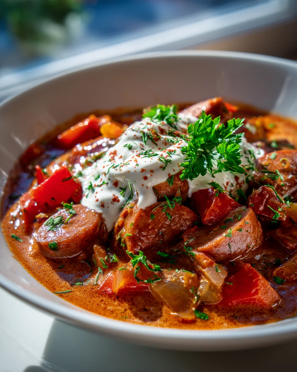 Wuerstchengulasch: Schnell, einfach & super lecker kochen!