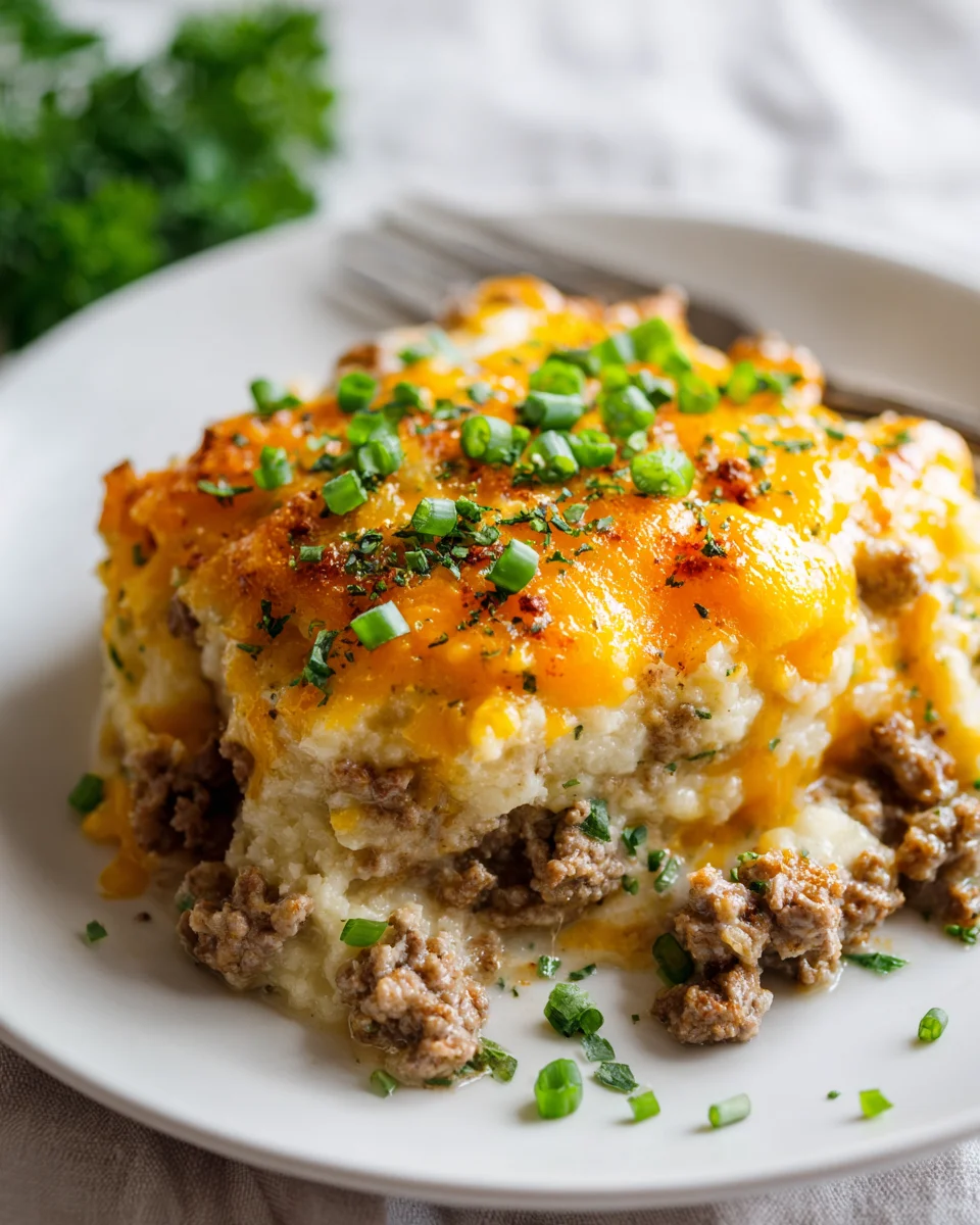 Low Carb Cheeseburger Blumenkohl Auflauf – Lecker & Einfach