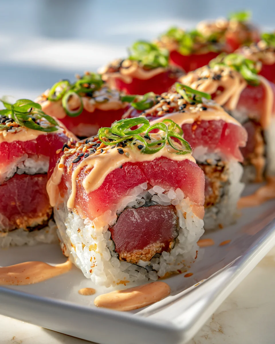 Spicy Mayo Thunfisch Sushi Rolls: Einfach, Frisch, Unwiderstehlich