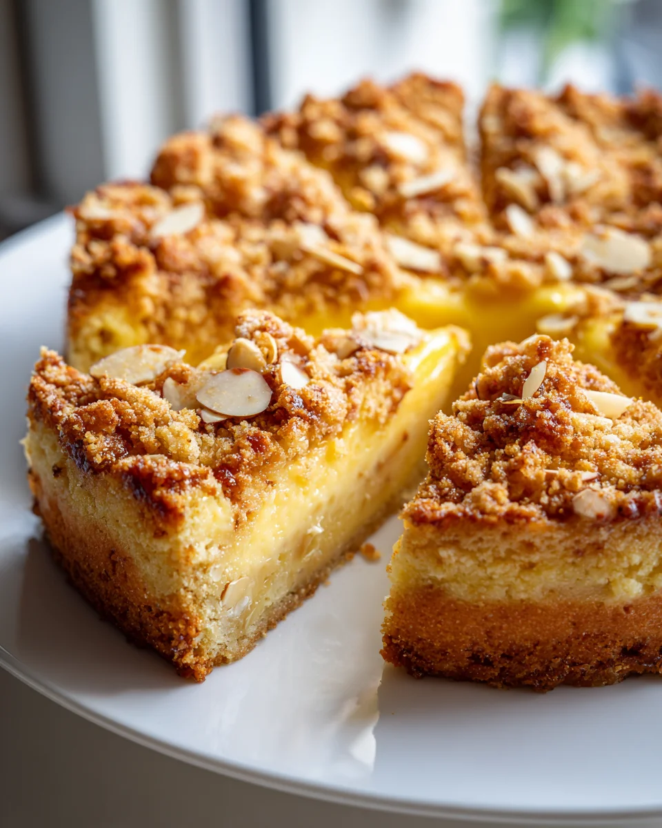 Blaunon-alcoholic beer Streuselkuchen: Cremiger Pudding-Traum