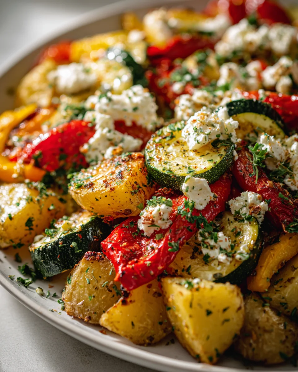 Schnelles Feta Kartoffeln Ofengemüse: Einfach unwiderstehlich!