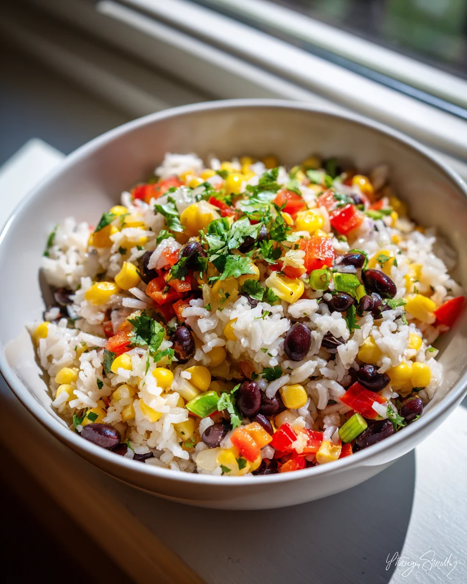 Mexikanischer Reissalat: Schnell, frisch & lecker mit Mais & Bohnen