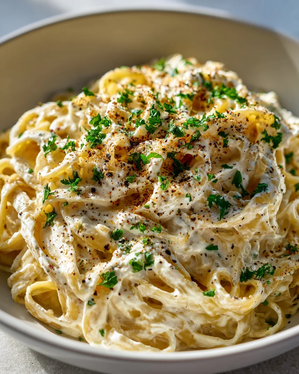Cottage Cheese Alfredo Pasta: Cremiger Genuss in Minuten!