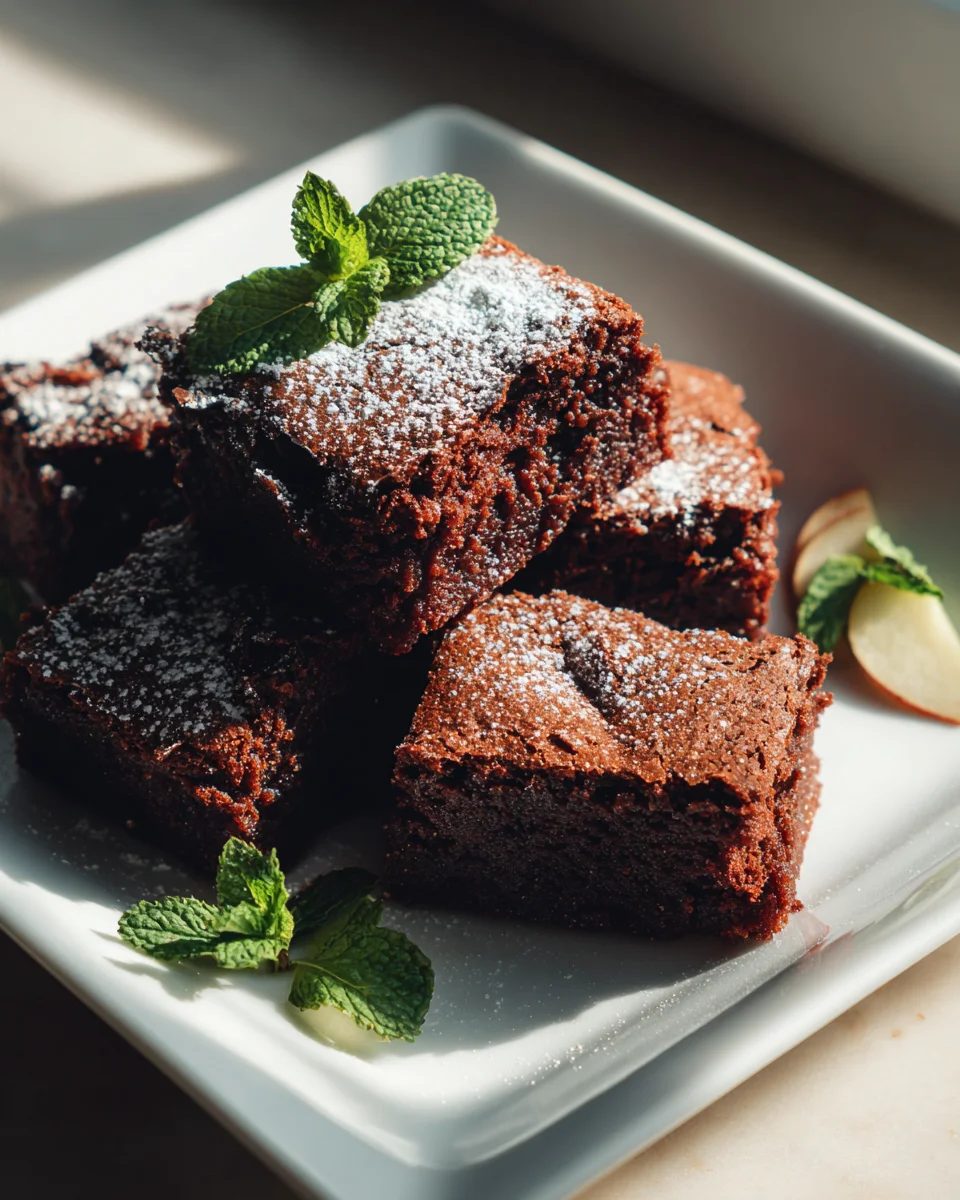 Saftige Gesunde Apfelmus-Brownies: Ohne Reue naschen!