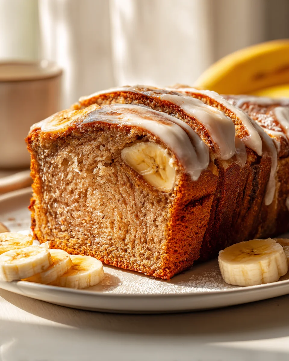 Cinnamon Roll Bananenbrot: Süß, saftig & unwiderstehlich!