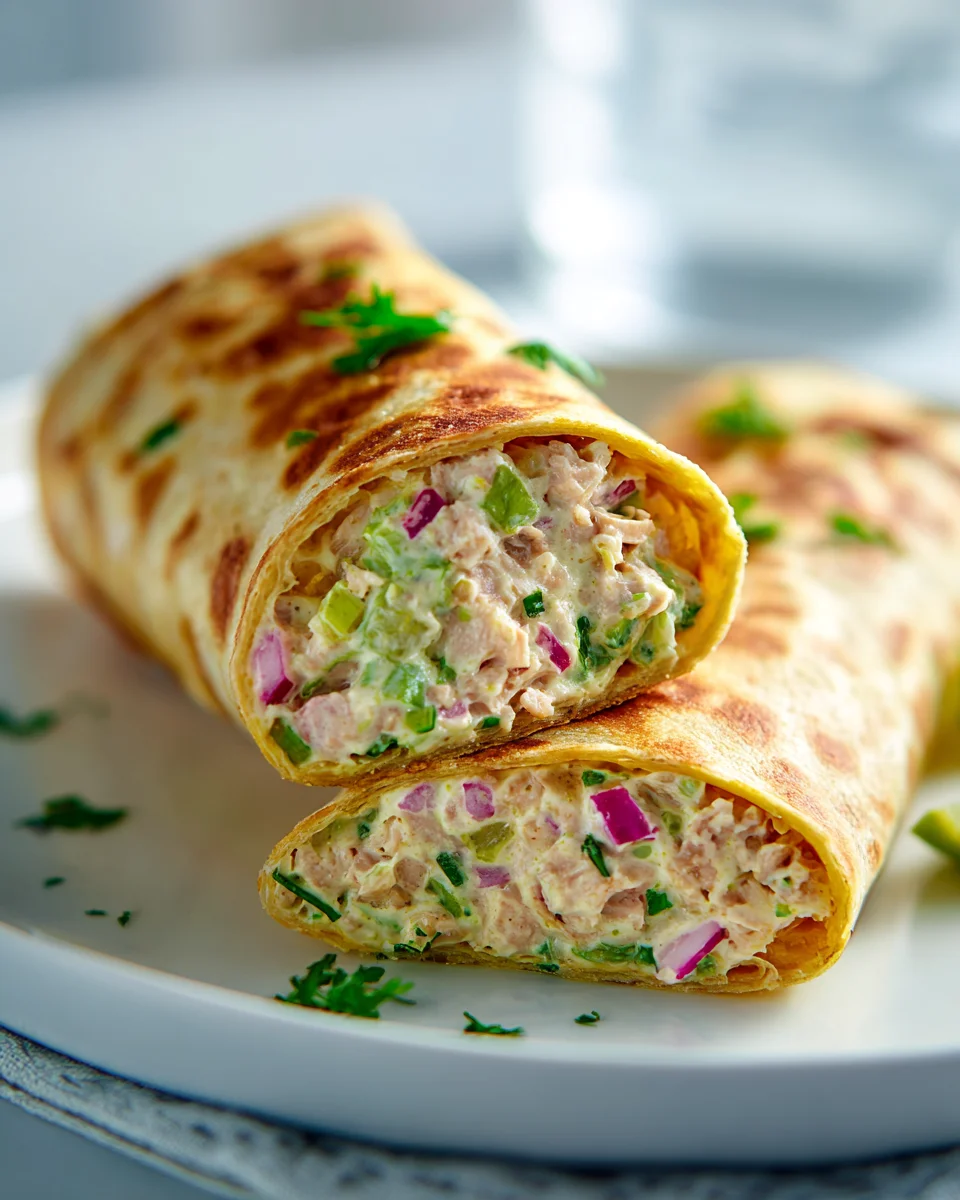 Knuspriger Thunfischsalat Crunch Wrap: Einfach & unwiderstehlich
