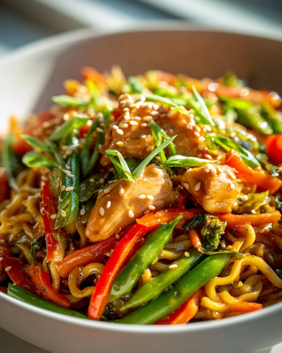 One Pot Hähnchen Teriyaki Nudeln: Praktisch, schnell, köstlich!