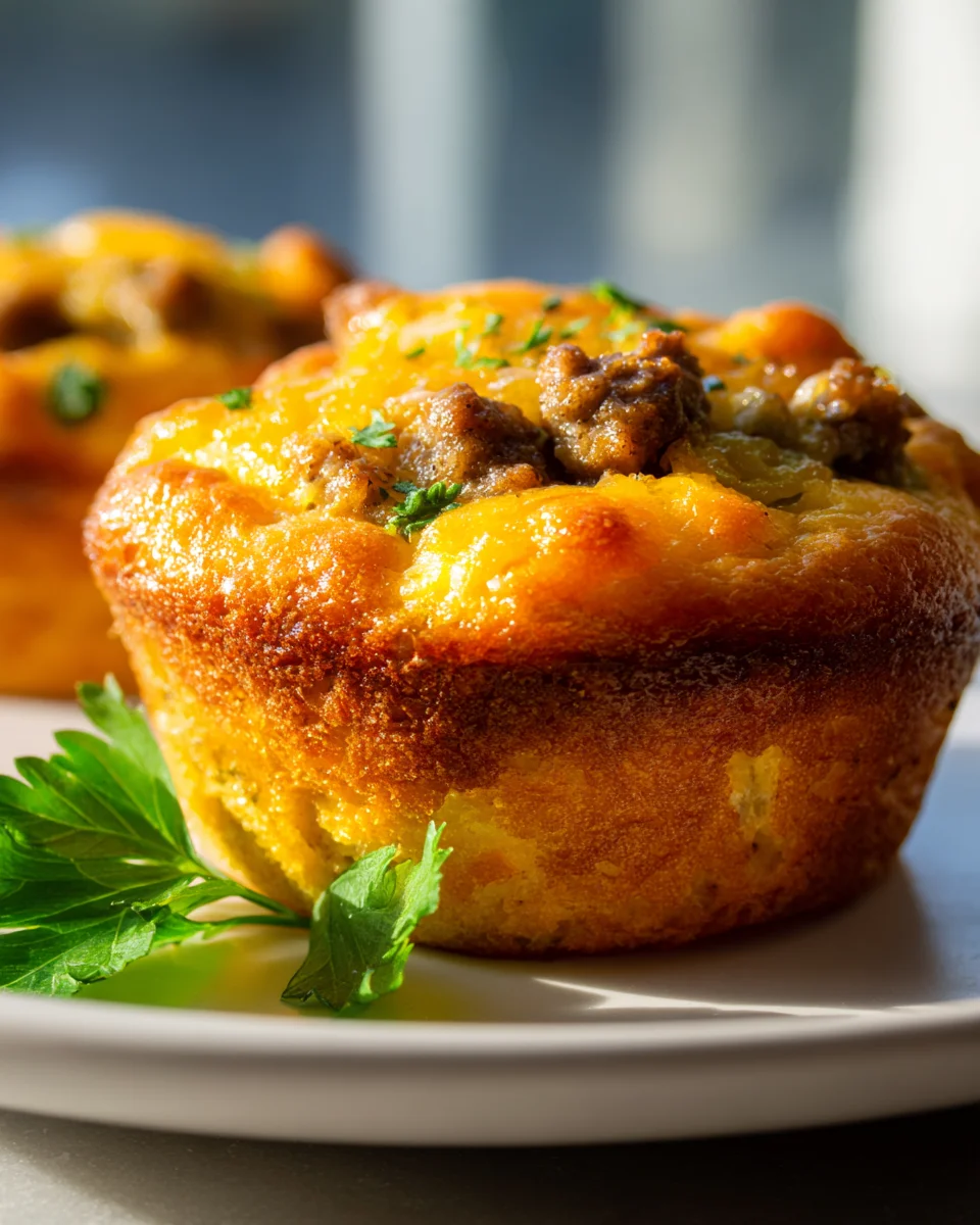 Cheeseburger Muffins mit Pizzateig und jalapeños – würzig!