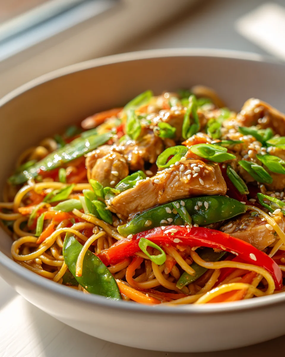 One Pot Hähnchen Teriyaki Nudeln: Praktisch, schnell, köstlich!