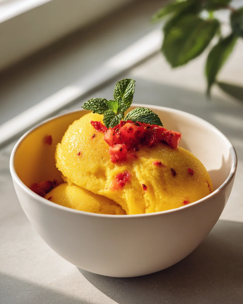 Dein Mango Erdbeer Sorbet Rezept: Einfach, Frisch & Kühlt Perfekt!
