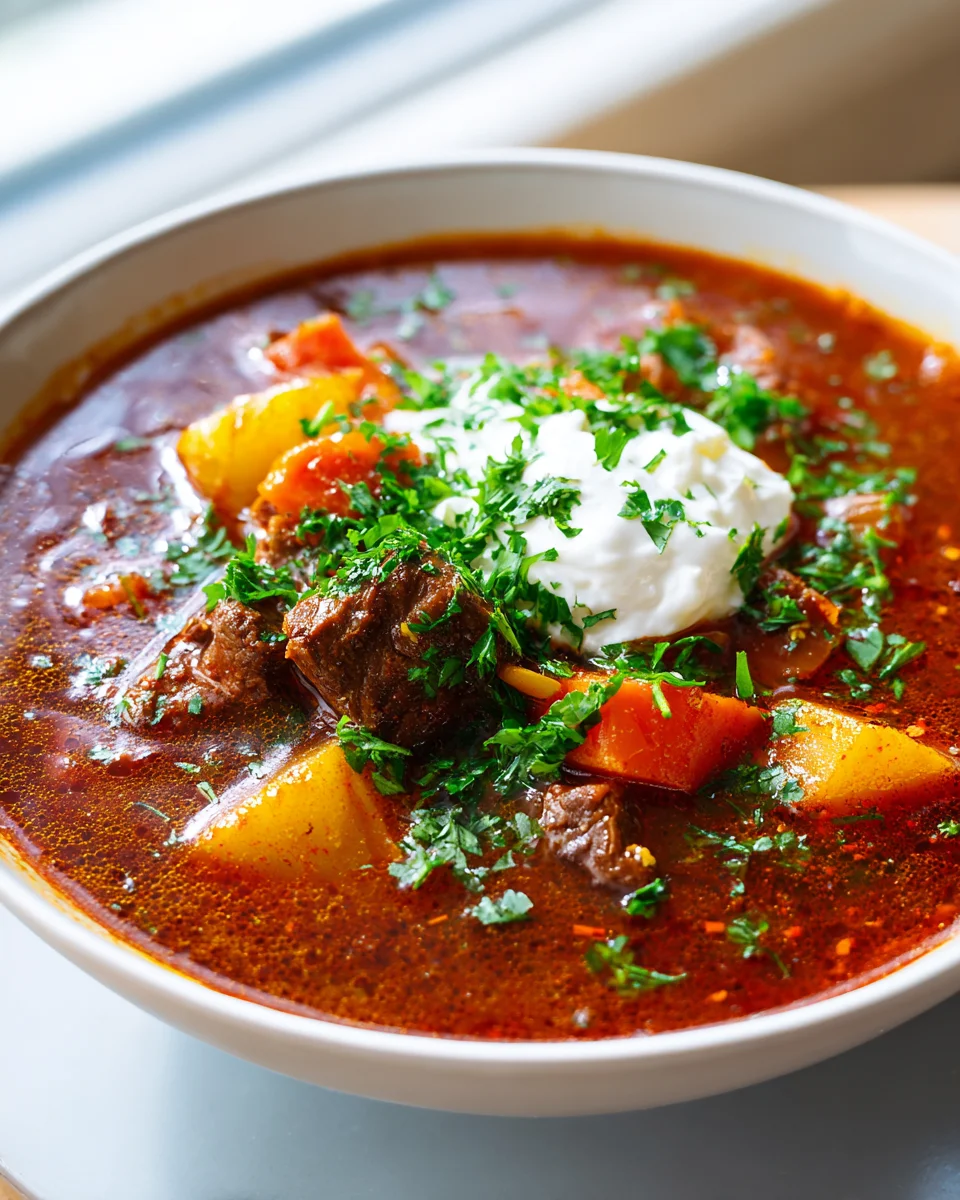 Original Deutsche Gulaschsuppe – Herzhaftes Rindfleisch