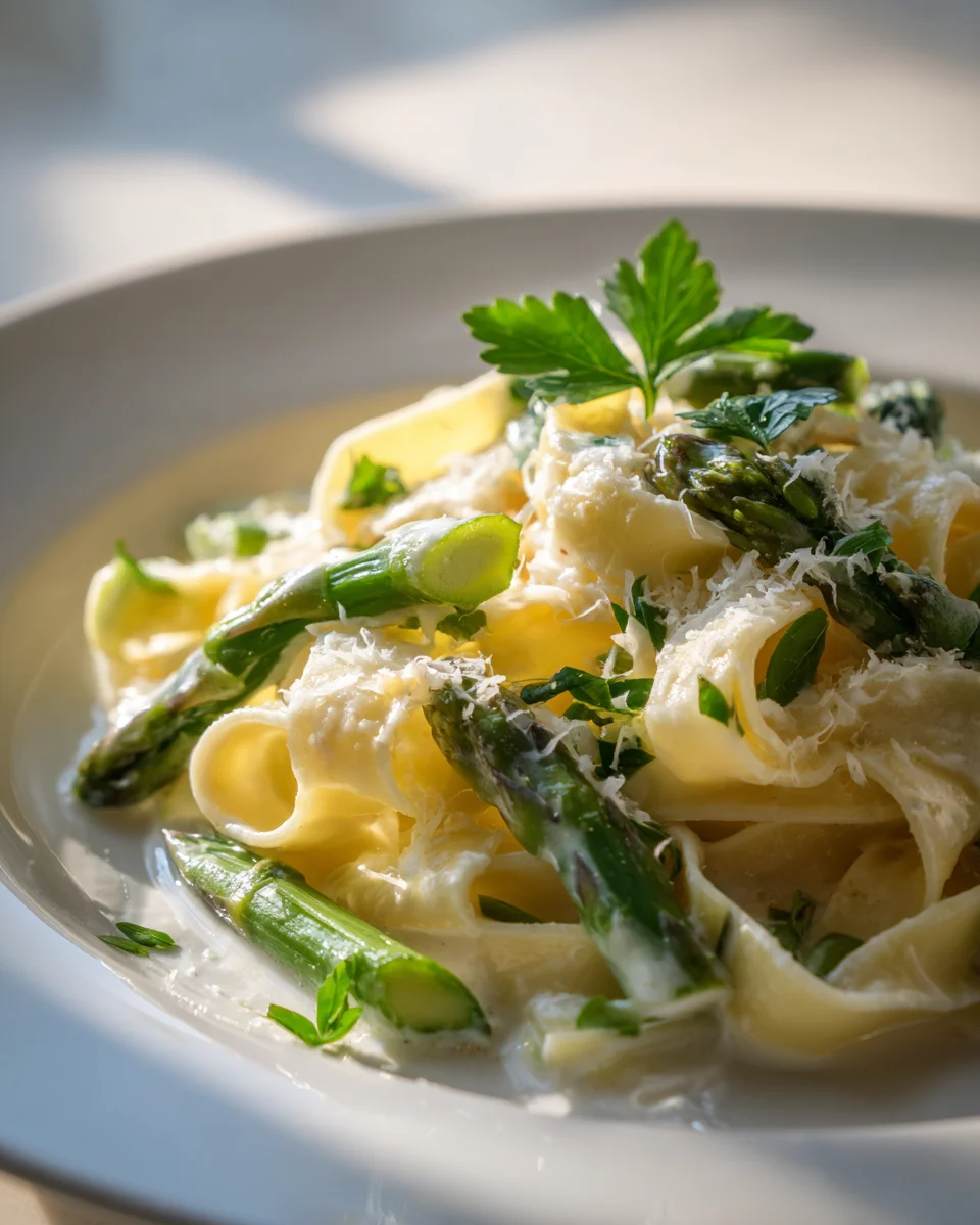 Spargel Pasta: Cremig-lecker mit Sahnesauce in Min!