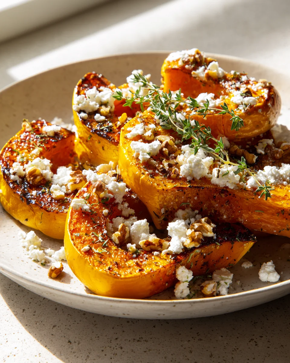 Ofenkürbis Feta: Knusprig & Aromatisch mit Walnüssen genießen!