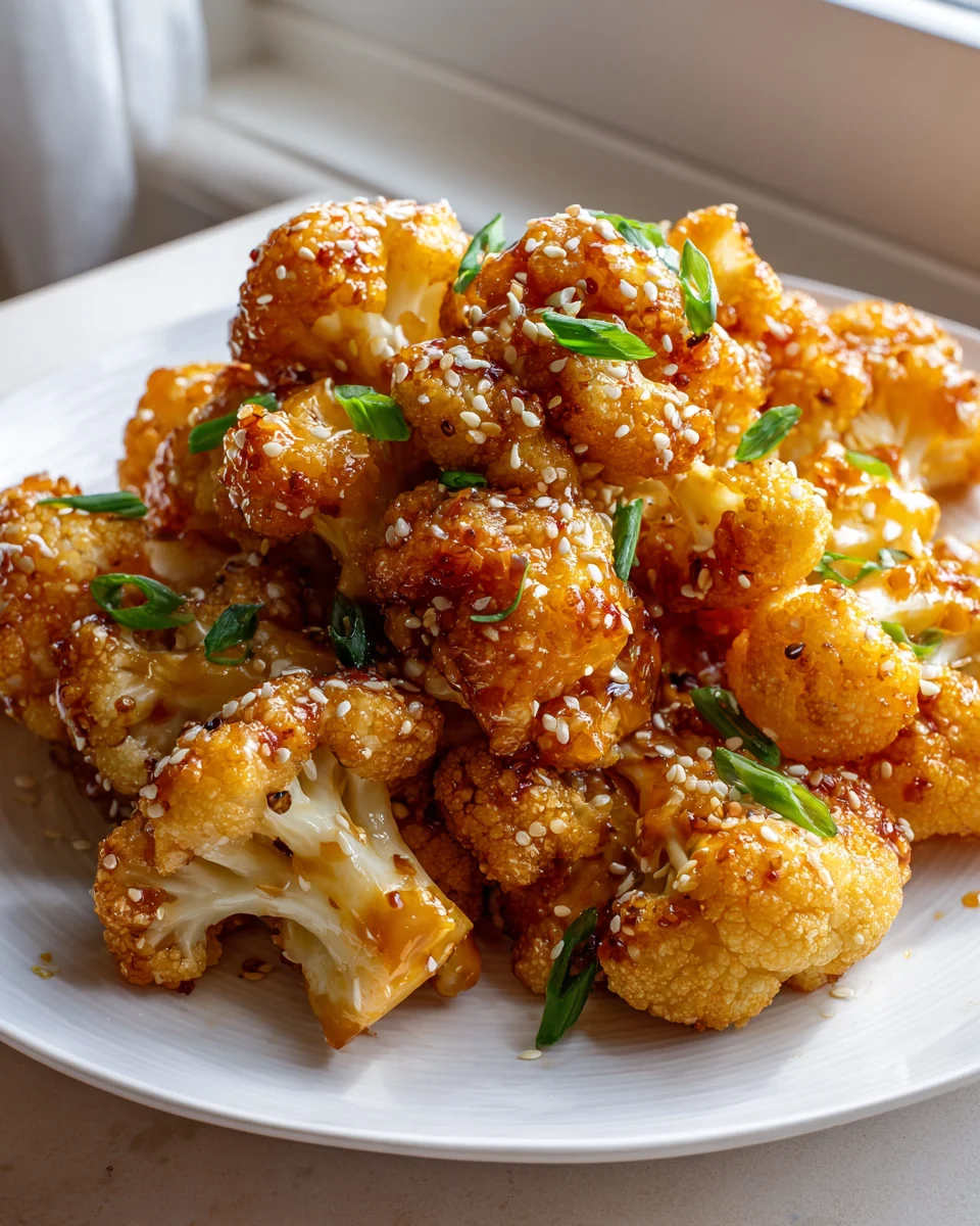 Klebriger Honig-Knoblauch-Blumenkohl: Einfach & Lecker!