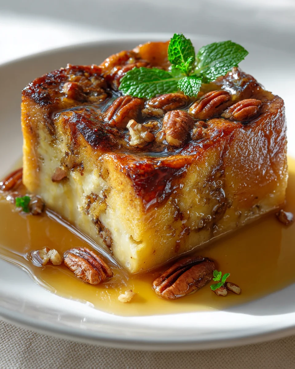 Ahorn-Pekannuss-Brotpudding – Einfaches Traumrezept