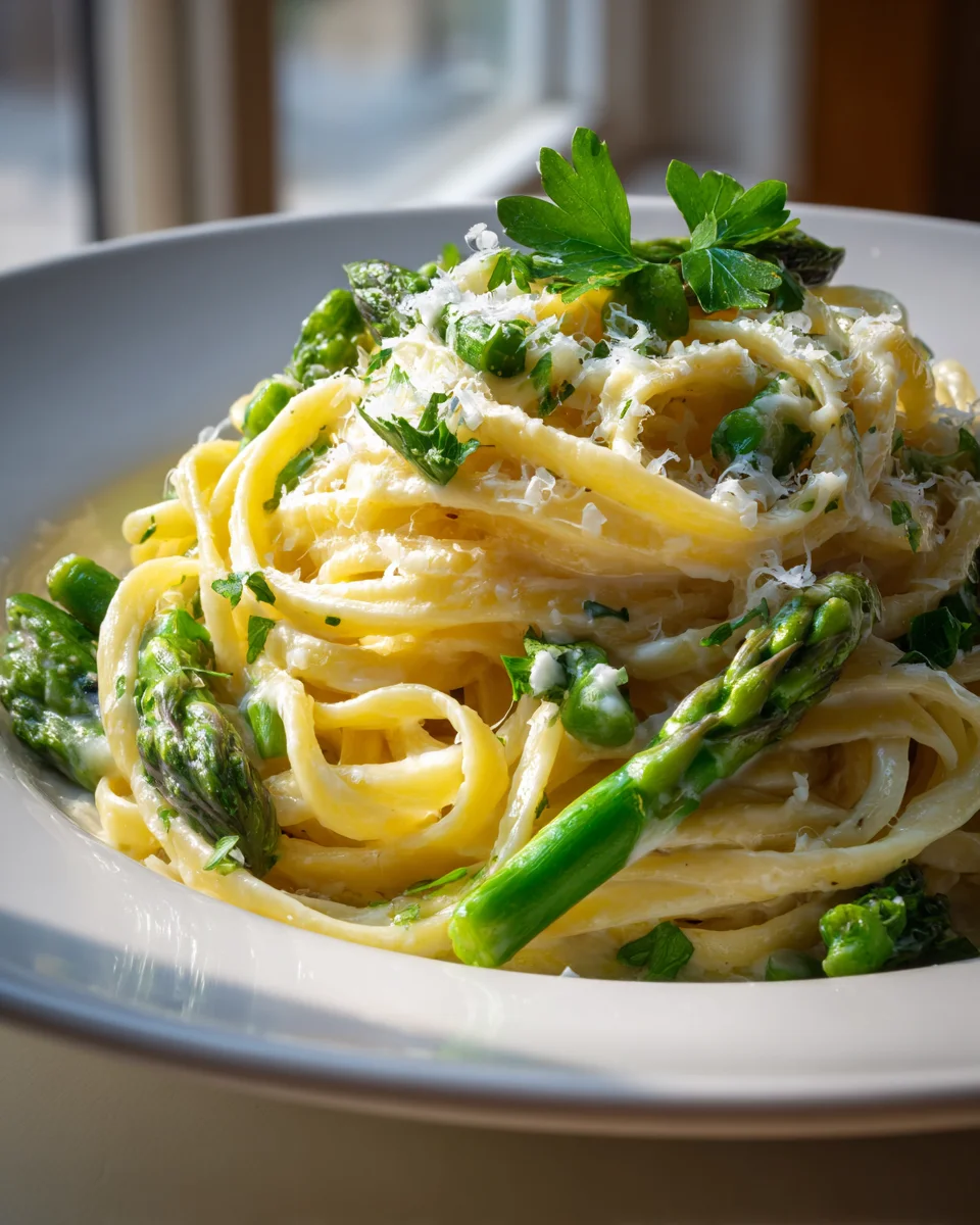 Spargel Pasta: Cremig-lecker mit Sahnesauce in Min!