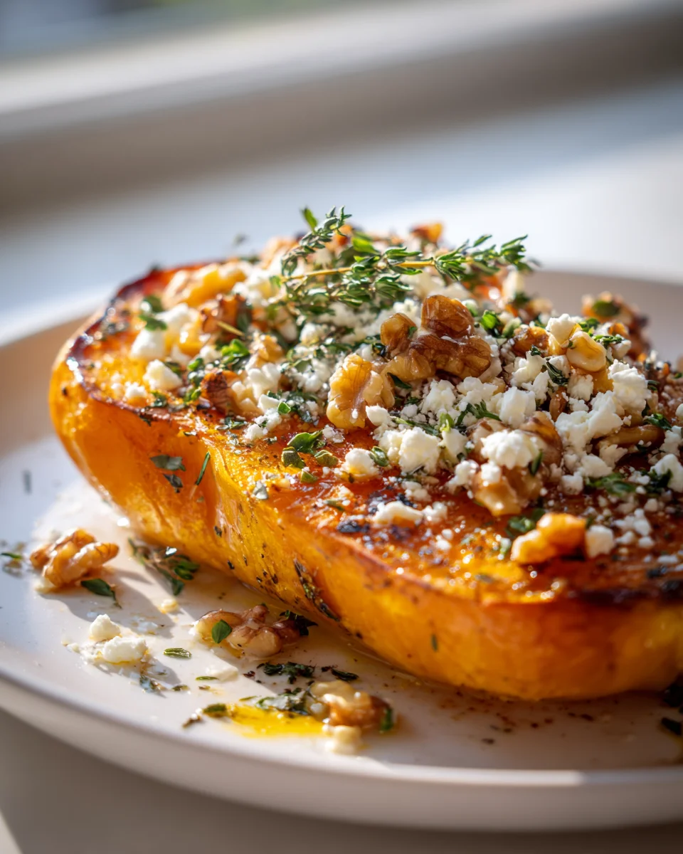 Ofenkürbis Feta: Knusprig & Aromatisch mit Walnüssen genießen!