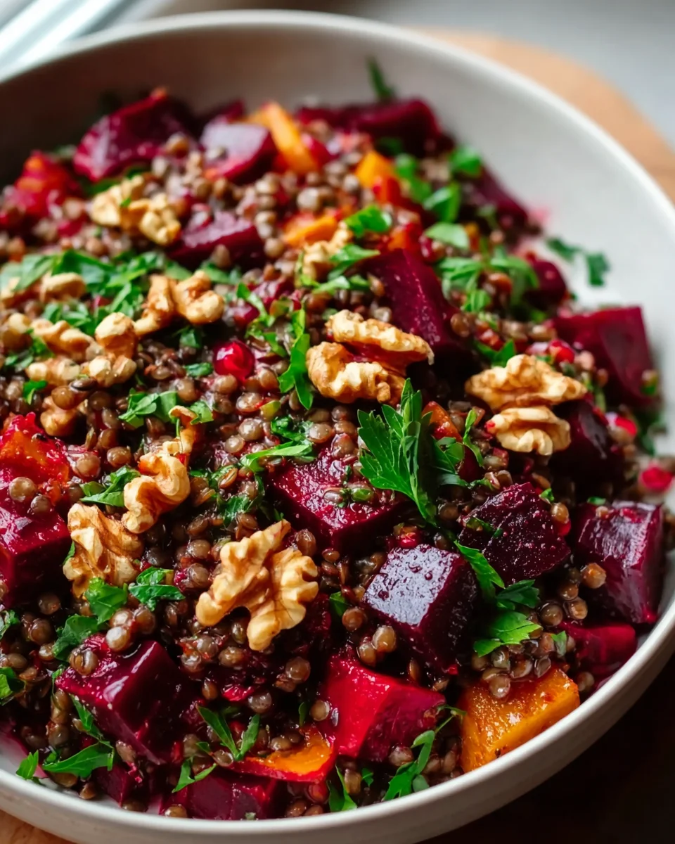 Gesunder Rote Bete Linsen Salat: Frisch, vegan, voller Power