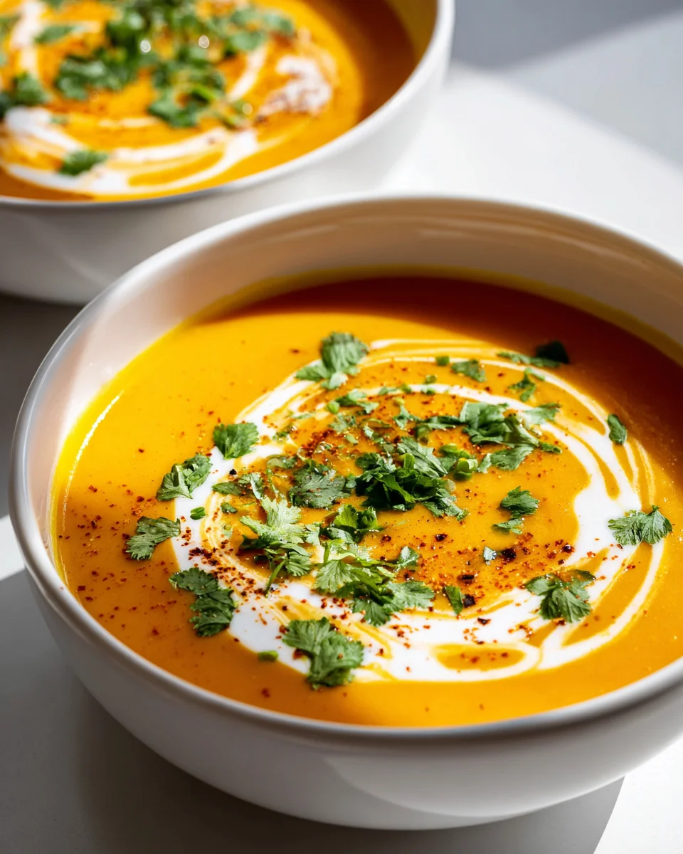 Blitzschnelle Hokkaido Kürbissuppe mit Kokos & Ingwer