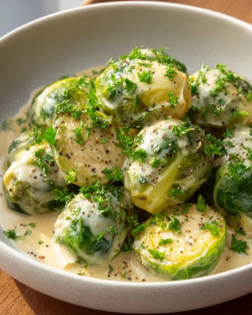 Rosenkohl in Frischkäse-Senfsauce: Lecker und Gesund!