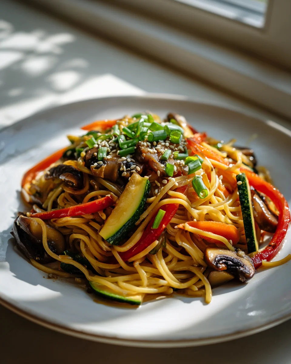 Gebratene Asia Nudeln mit knackigem Gemüse - Schnell & Würzig!